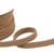 Bobine 20m double cordon fils 10mm marron taupe/argent