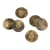 Lot de 3 boutons mix gris anthracite 14mm