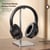Casque Bluetooth 5.0 Sans Fil Haute Fidélité Avec Micro Autonomie 15 Heures Léger Confortable Noir YONIS