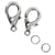 MégaCréa DIY - Fermoirs mousqueton argent 13 mm 5 pièces