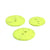 Lot de 6 boutons rond bouteilles recyclées 2 trous vert gazon
