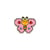 Lot de 3 écussons thermocollants Papillon crochet 3cm x 4cm