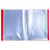 Protège-documents en polypropylène 5/10e OPAK pochettes Cristal 40 vues - A4 - Rouge - x 20 - Exacompta
