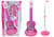 Ensemble Guitare Electrique Pour Enfants Avec Microphone Rose Sur Piles