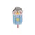 Lot de 3 écussons thermocollants animaux glaces pingouin 2,1cm x 4,2cm