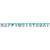Guirlande Lettres Happy Birthday Baby Shark Jaune