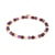 Bracelet en pierres Améthyste Quartz rose et Grenat Taille M - Sloya