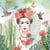 4 serviettes en papier découpage collage 33 cm FRIDA D 103