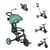 Tricycle EXPLORER 4-en-1 Évolutif et Pliable  Vert Olive - Globber