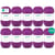 10 pelotes de laine - Pourpre - 48 - 100% acrylique - 3,5/4,5 mm - Gründl - Lisa Premium