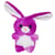 Peluche - Peluche Lapin cloudy 15 cm - violet