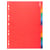 Intercalaires Carte lustrée 225g avec onglets renforcés - 12 positions - A4 - Couleurs assorties - x 15 - Exacompta