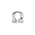 Motif en cire: Alpha + Omega, argent, 2,5cm, 2 pces