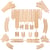 Lot d extensions de rails au sol - Bigjigs Toys
