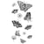 Tampons transparents - Papillons et fleurs - 13 clear stamps - Sizzix