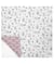 Tissu enfant matelassé chouettes de 145 cm de largeur 0001 Blanc vendu par 50 cm