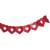 Guirlande en papier Coeur silhouette, rouge classique, 300x17,5x17cm, 1 pce.