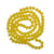 Fil de 95 perles ronde de verre transparent mat givré 8 mm fabrication bijoux JAUNE D OR