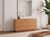 Commode Panneau de particules Effet loupe de bois WOODEND - Beliani