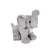 PREPPY CHIC - ELEPHANT GRIS PERLE 35 CM