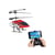 Hélicoptère Drone Caméra 2MP Intégrée WIFI, Vol Stable et Télécommande 1-Clic, LED, Support Smartphone, Figures Aériennes