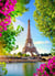 Puzzle 500 pièces - Tour Eiffel au Printemps - Bluebird Puzzle