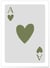 Affiche As de coeur vert | A3 : 29,7x42cm