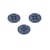 Bouton 4 trous nylon recylé bleu roi 11mm
