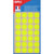 POCH 140 PAST JAUNE FLUO DIAM 15
