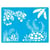 Pochoir plastique souple réutilisable 18,5 x 14,5 cm Fabrika Decoru FEUILLAGE 381