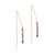 Boucles d'oreilles pendantes Lumia en pierres Améthyste - Sloya