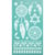 MégaCréa DIY - Pochoir adhésif repositionnable Attrape-rêves 11,5 x 20,5 cm