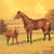 Lot de 4 serviettes en papier découpage collage 33 cm PRAIRIE CHEVAUX A 2033