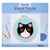Figured'Art Punch Needle Kit Complet pour Adultes et Enfants - Tête de Chat - Parfait pour Débutant. Set prêt à broder taille 20x20cm avec cadre circulaire