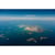 Tableau mural encadré île de Chausey vue du ciel 65x97 cm