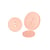 Lot de 3 boutons 2 trous satiné rose layette