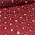 Tissu Jacquard Plumes de paons dorées sur fond Rouge