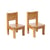 Lot de 2 Ma première chaise Enfant Montessori Bois naturel 1-4 ans
