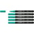 5 Marqueurs peinture pointe fine - STABILO - Vert turquoise - FREE acrylic T100