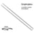 Graphoplex - Règle ciceros 2 biseaux blancs + bosselage 50 cm
