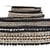 Bobine 10m Galon jacquard pompons Noir 37mm