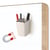 Pot à crayons magnétique à aimanter recyclé beige TerraNova - CEP