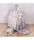 Sac à dos de voyage multi-rangements motif abeille - 30 x 24 x 43 cm – Spécial couture, tricot, crochet,... - Hobby Gift Ecru