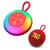 Mini Enceinte Bluetooth Portable Étanche Avec Lumières RGB Et Son Dynamique Rouge YONIS