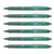 Lot de 6 Stylos roller rétractables Frixion Ball Clicker 0,7 Vert