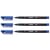 Lot de 3 marqueurs permanents OHPen - STABILO - Pointe 0,4 mm S - Bleu
