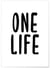 Affiche 'One life' 2 | A3 : 29,7x42cm