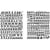 Sticker Alphabet + Chiffres Classic, 1pce. , noir