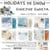24 papiers scrapbooking 20 x 20 cm Craft O' Clock HOLIDAYS IN SNOW