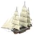 Premium Series - USS Constitution - Maquette 3D en métal avec 2,25 feuilles
